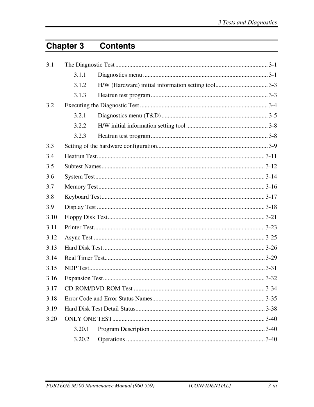 Toshiba SATELLITE U200 manual Heatrun Test, 20.1, 20.2 