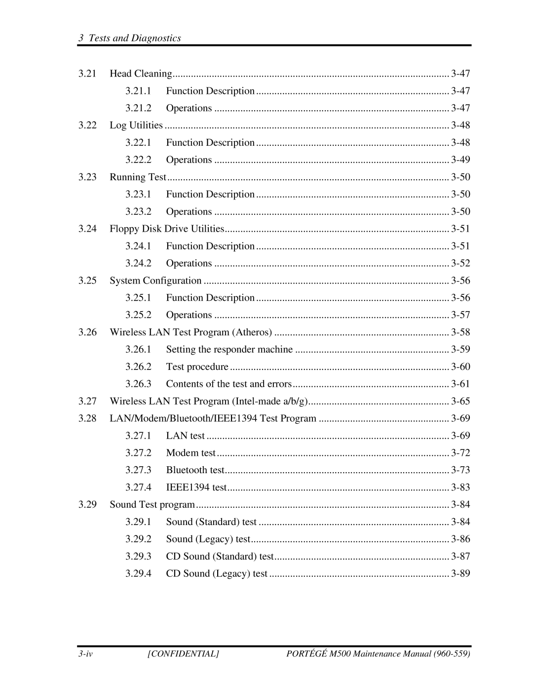 Toshiba SATELLITE U200 manual Tests and Diagnostics 