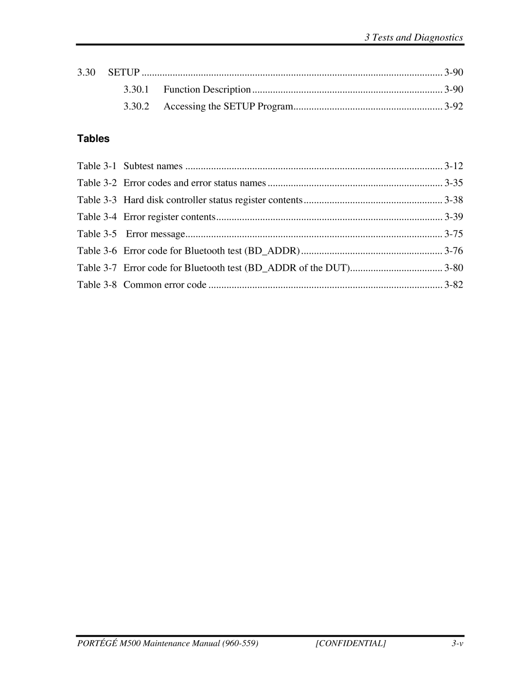 Toshiba SATELLITE U200 manual Tables 