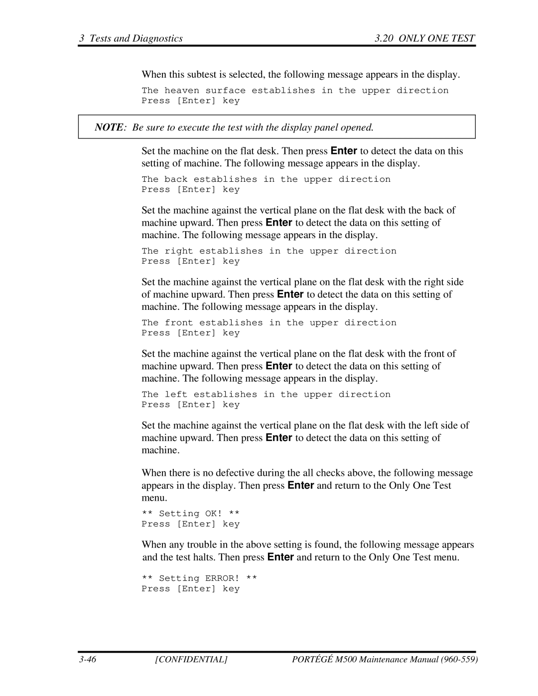 Toshiba SATELLITE U200 manual Back establishes in the upper direction Press Enter key 