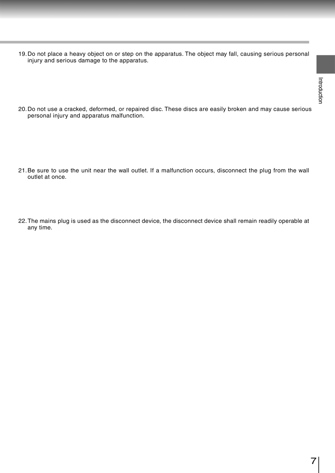 Toshiba SD-260SY, SD-260SV, SD-260SA manual Introduction 