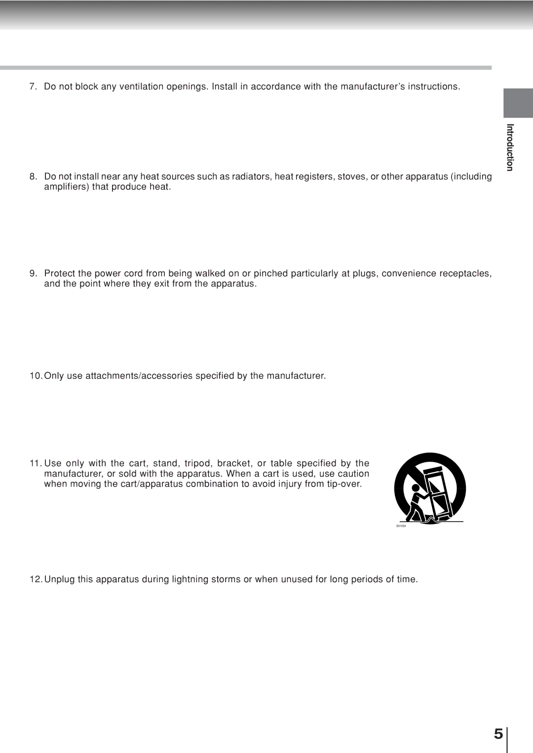 Toshiba SD-330ESB manual Introduction 