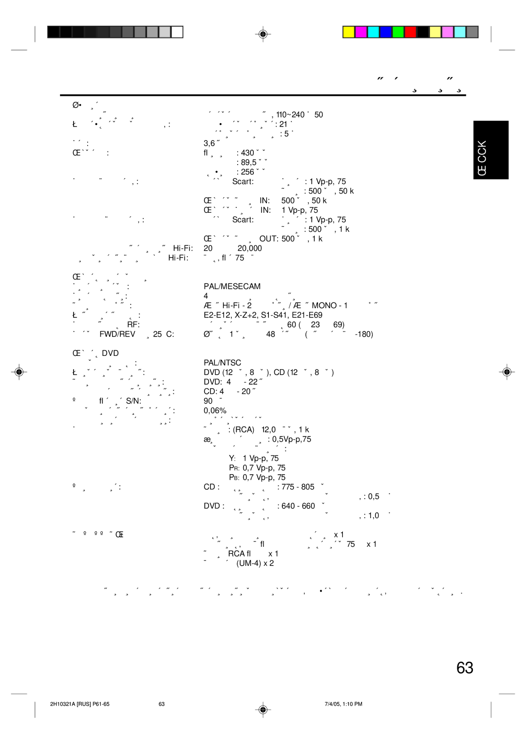 Toshiba SD-36VSR manual ‡‡Íúâëòúëíë, ·˘Ëâ, ‡Á‰Âî ‚Ë‰Âóï‡„Ìëúóùóì‡, ‡Á‰Âî Dvd, ÄäëÖëëìÄêõ 