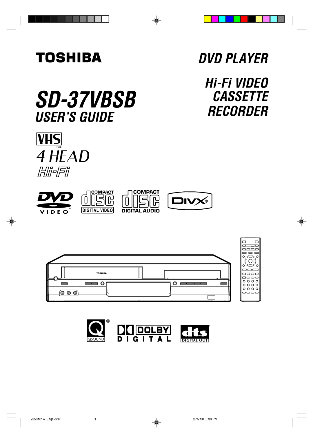 Toshiba SD-37VBSB manual Digital Video 