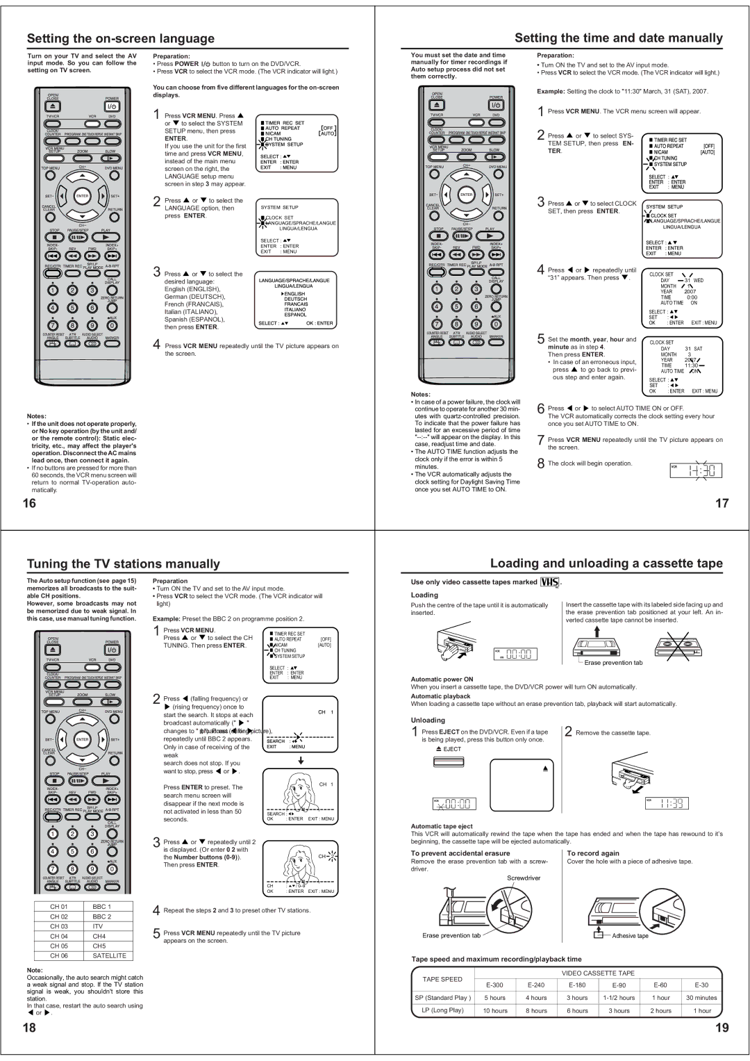 Toshiba SD-38VBKB owner manual Enter, Ter 