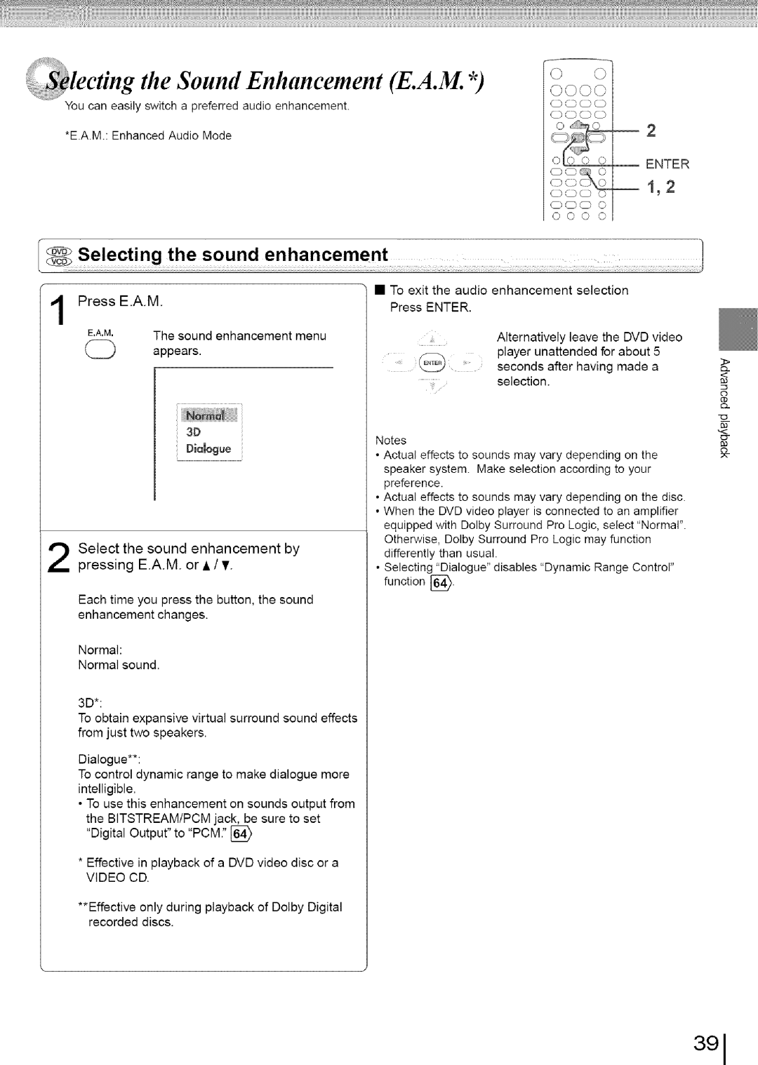 Toshiba SD-3960SU owner manual Ti.g theSo..a, Effective in playback of a DVD video disc or a 