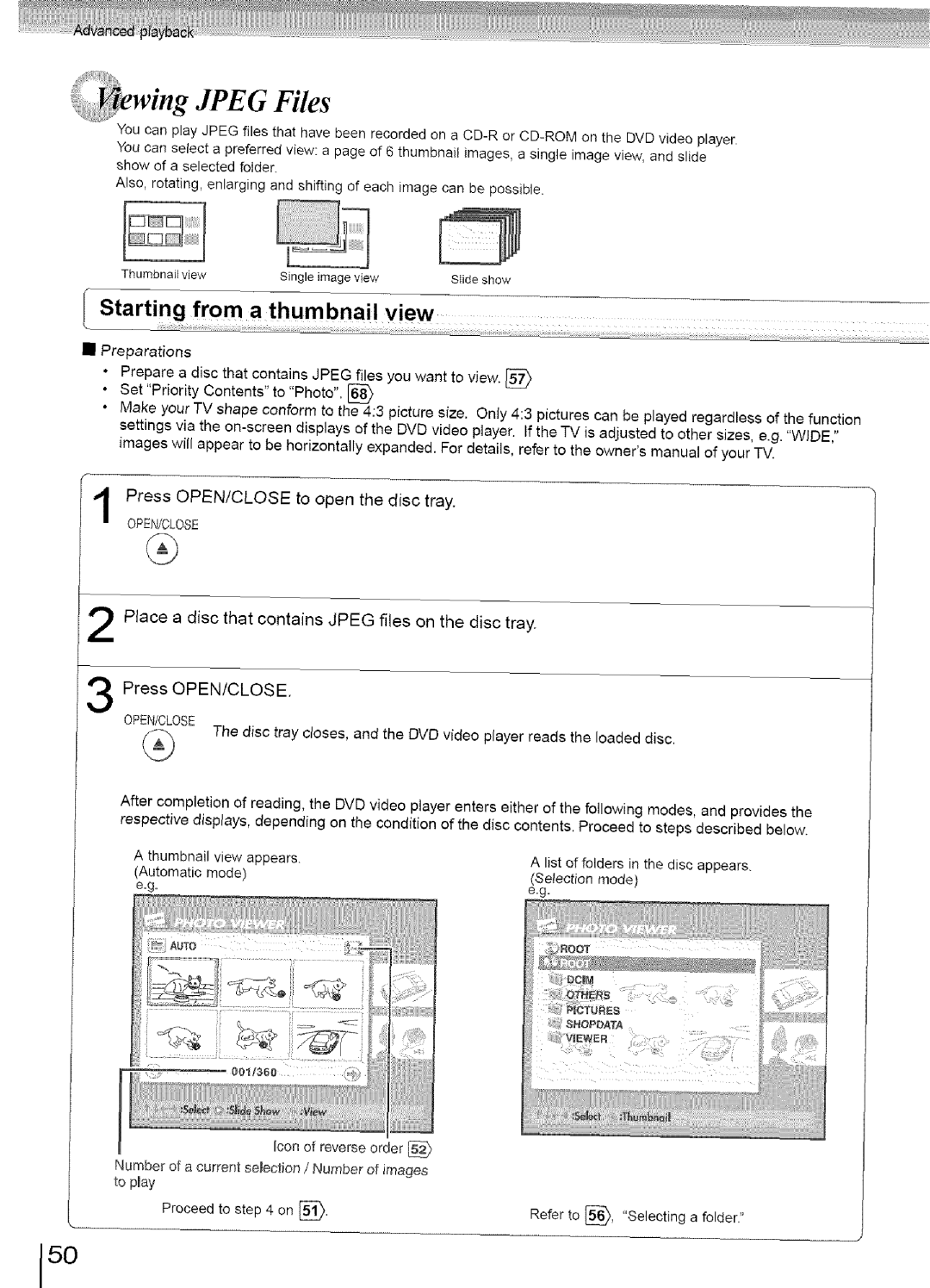 Toshiba SD-3960SU owner manual Press OPEN/CLOSE to open the disc tray, Open/Close 