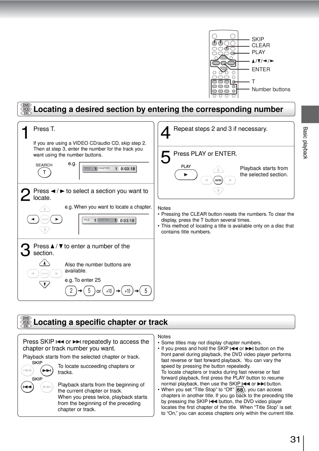 Toshiba SD-3960SU owner manual Locating a specific chapter or track 