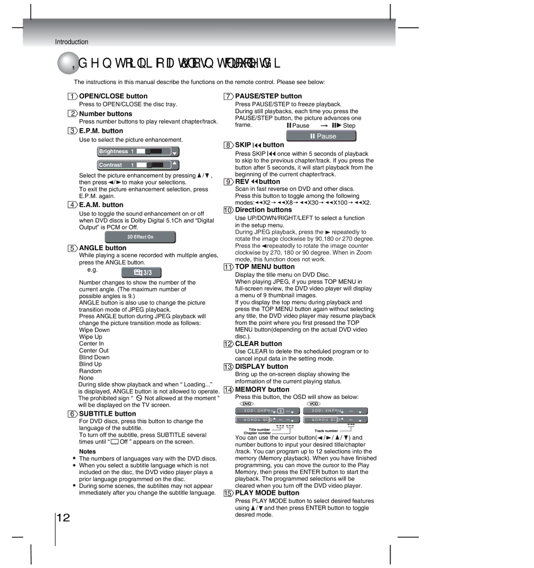 Toshiba SD-4000KU manual 48DWVVQP, 0QVGU 