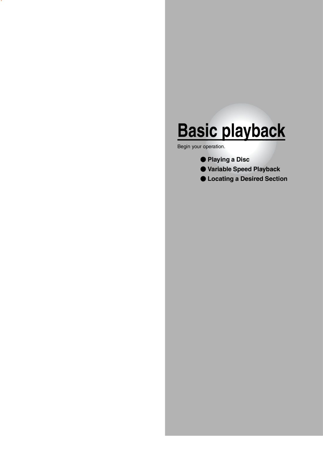 Toshiba SD-5970SU manual Basic playback 