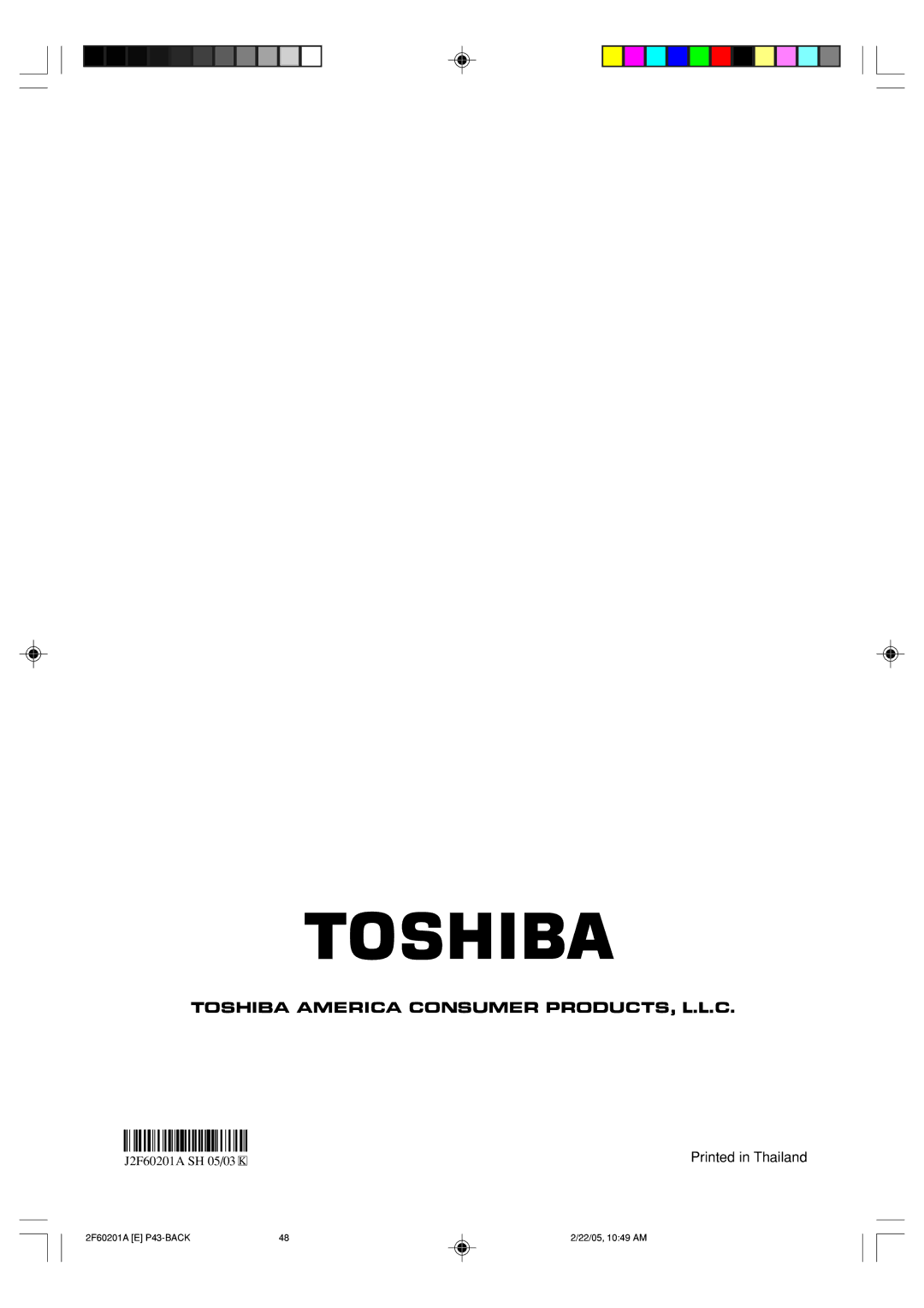 Toshiba SD-5980SU owner manual J2F60201A SH 05/03 K 