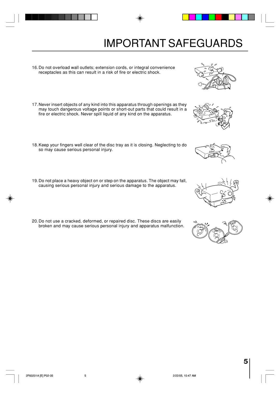 Toshiba SD-5980SU owner manual Important Safeguards 