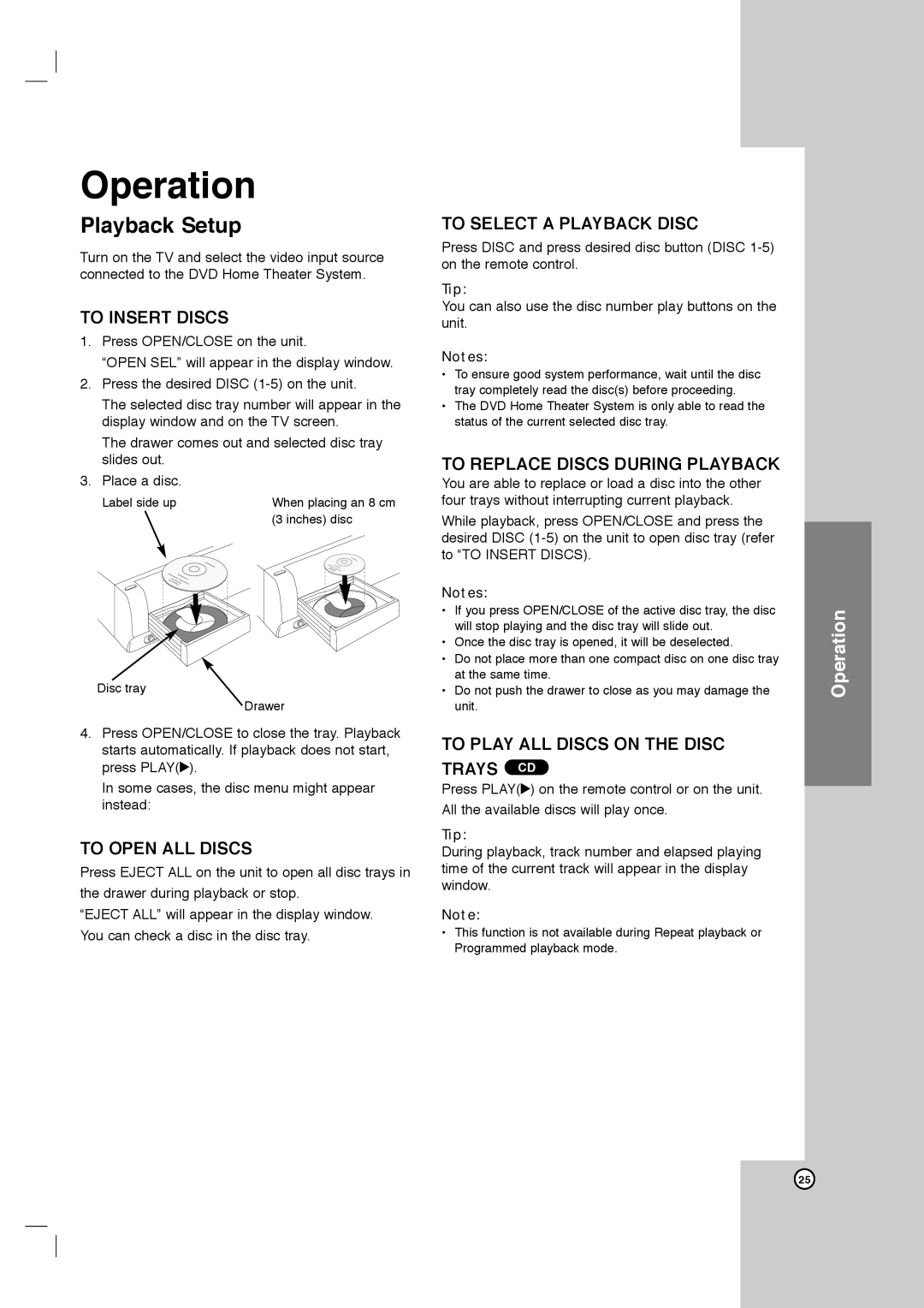 Toshiba SD-C67HTSU owner manual Playback Setup 