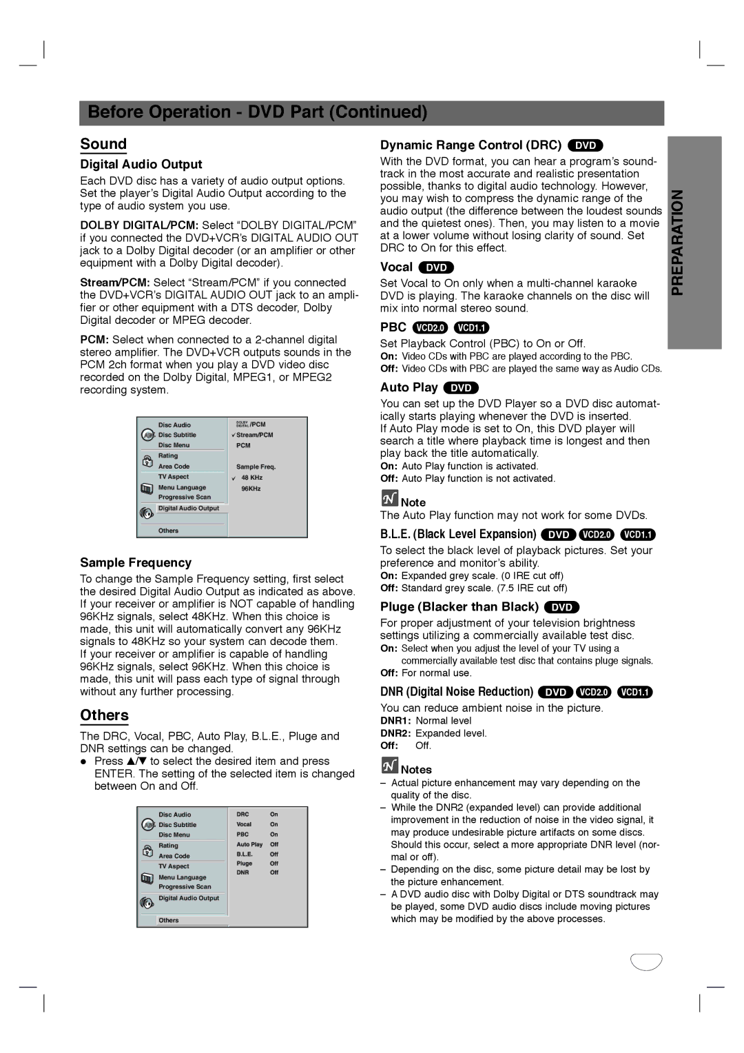 Toshiba SD-K530SU owner manual Sound, Others 