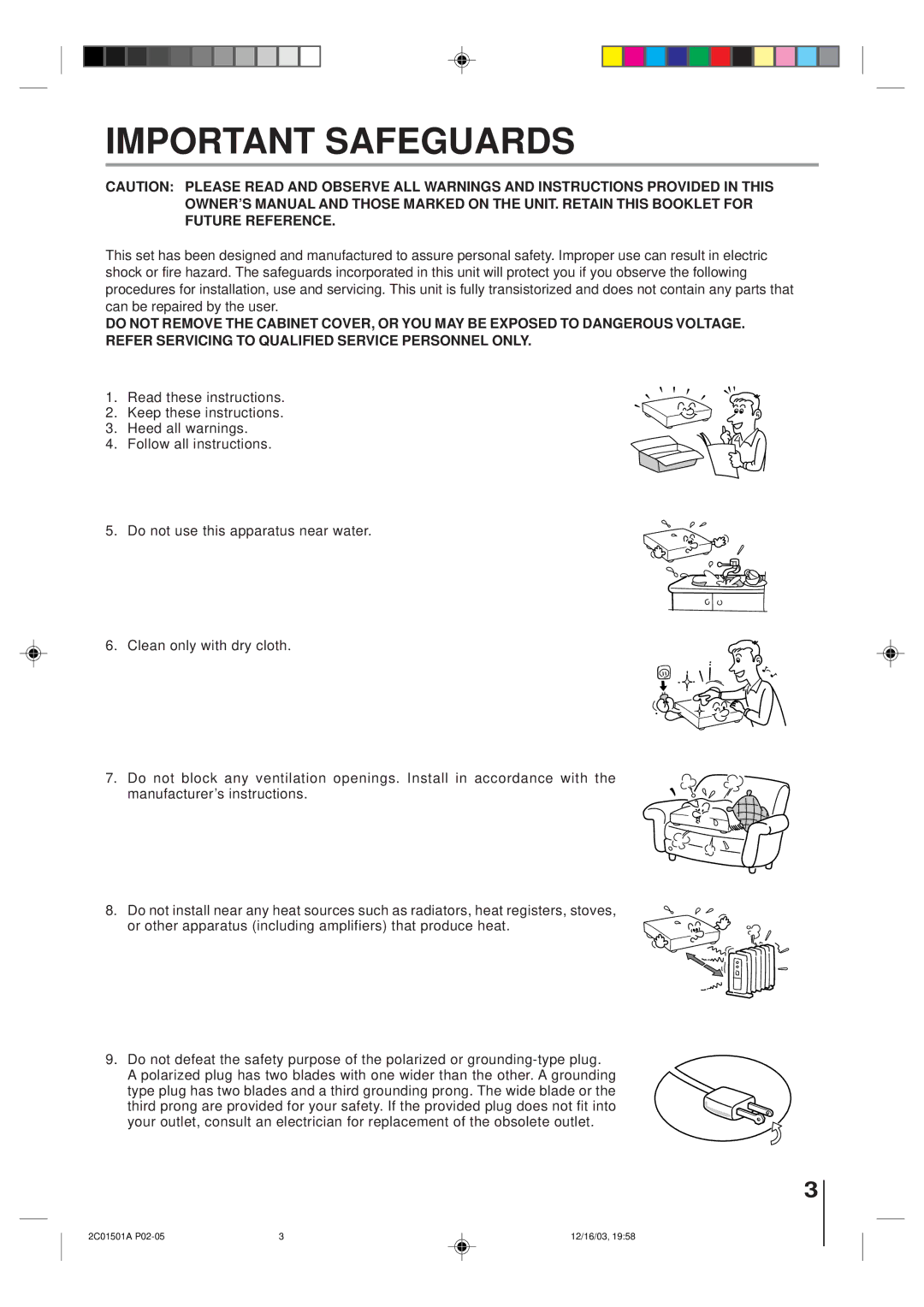 Toshiba SD-K740SU owner manual Important Safeguards 