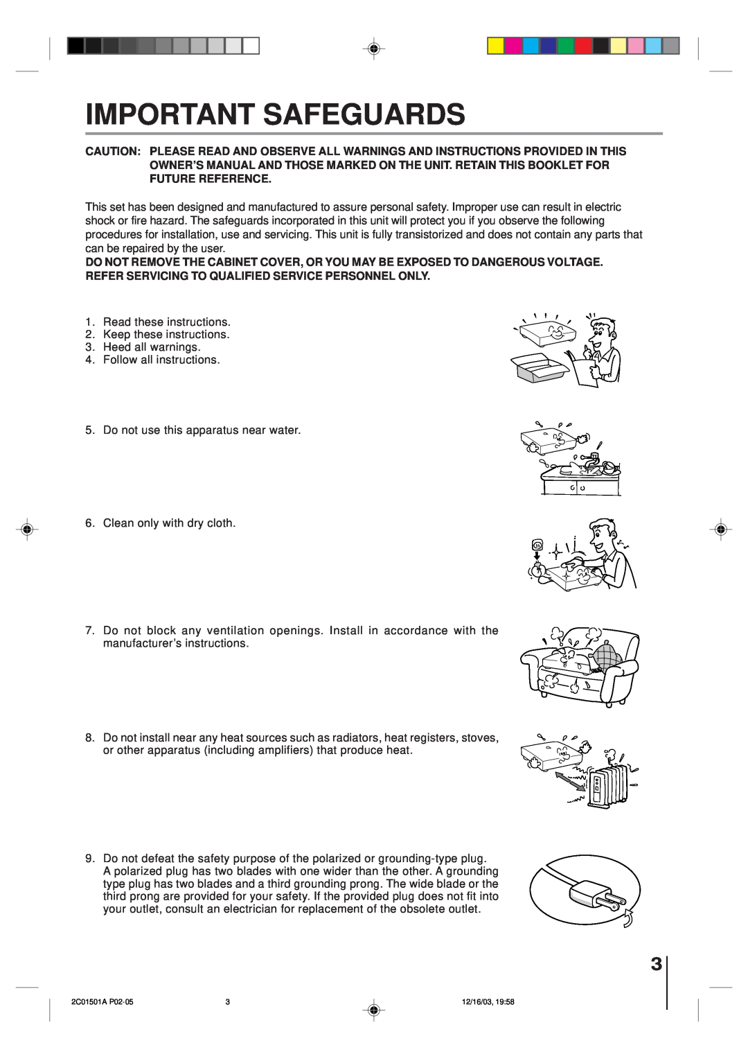 Toshiba SD-K740SU owner manual Important Safeguards 
