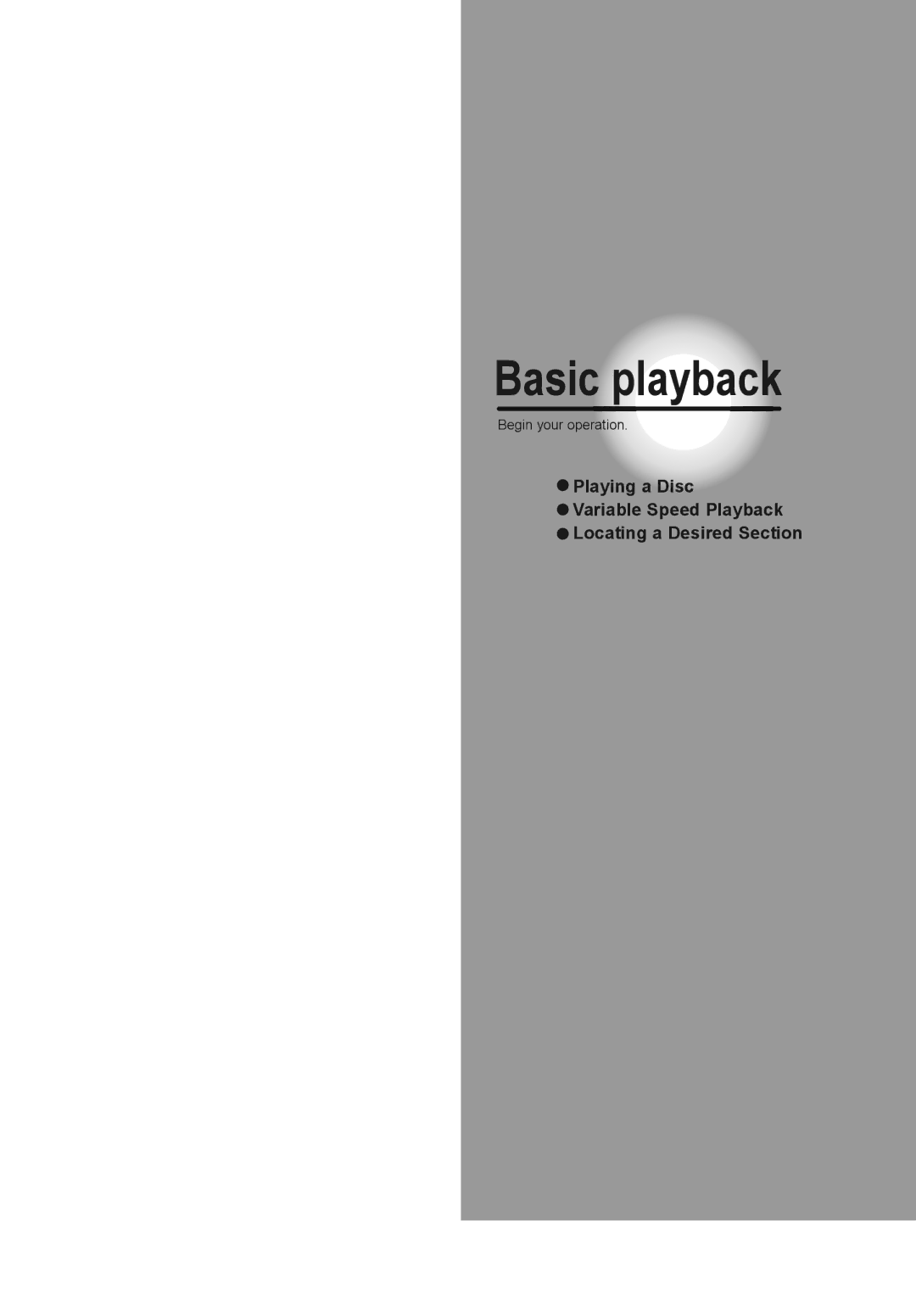 Toshiba SD-K741SU manual Basic playback 