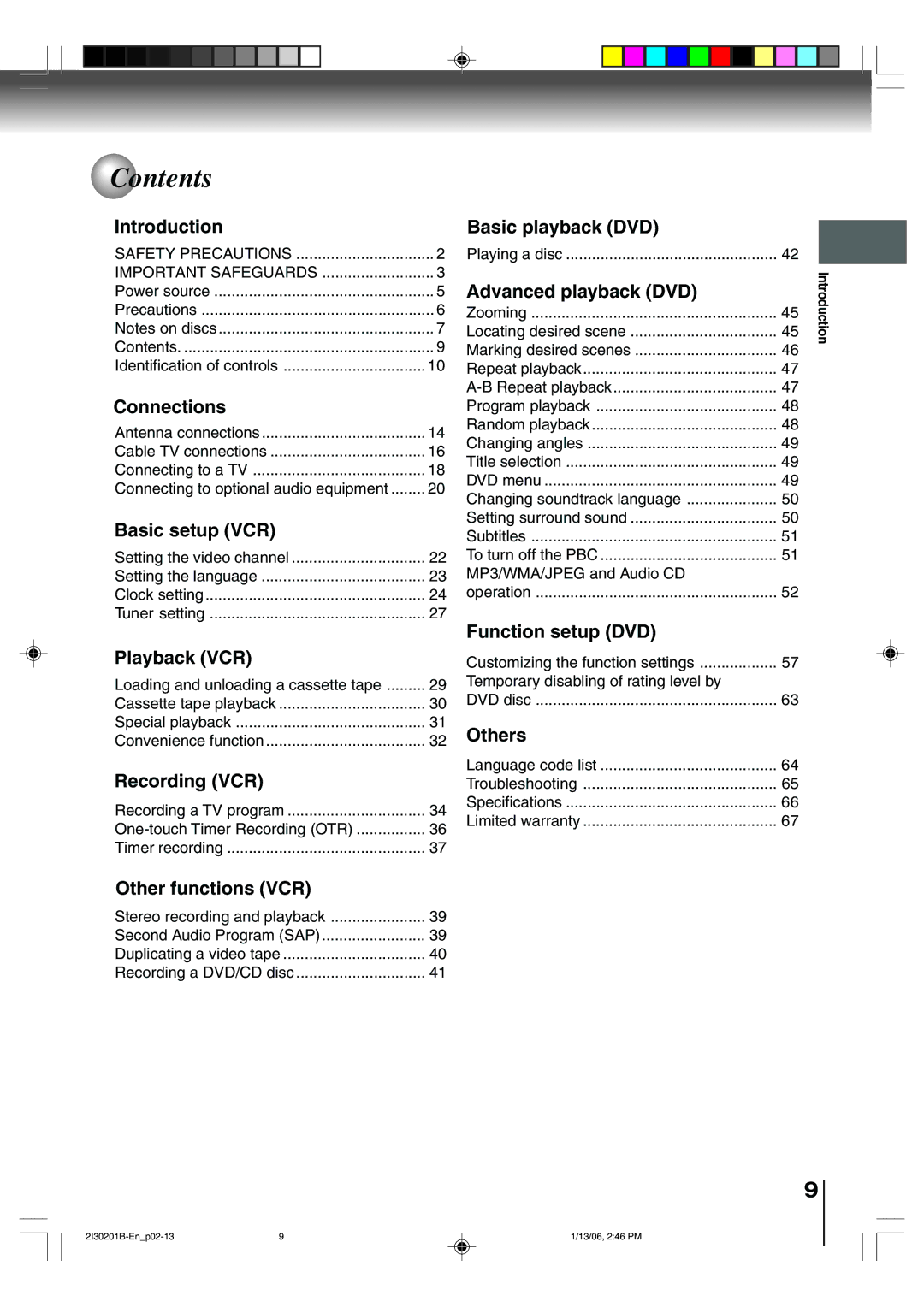 Toshiba SD-KV550SU owner manual Contents 