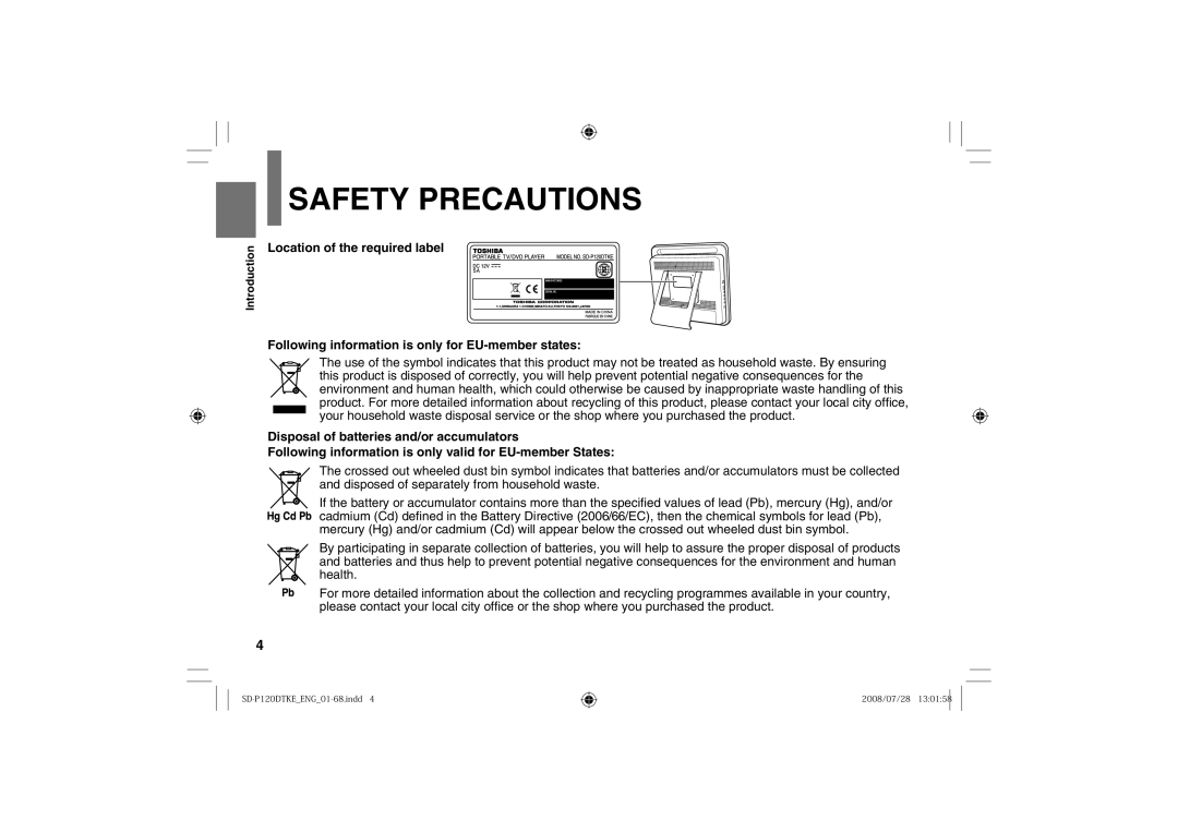 Toshiba owner manual SD-P120DTKEENG01-68.indd 2008/07/28 