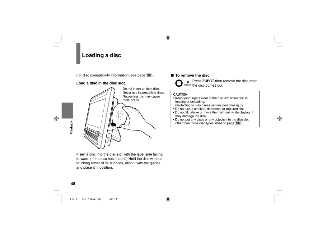 Toshiba SD-P120DTKE owner manual Loading a disc, Load a disc in the disc slot, To remove the disc 