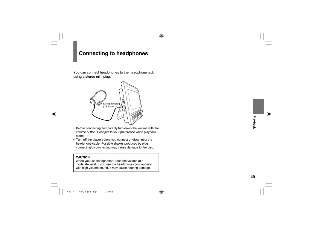 Toshiba SD-P120DTKE owner manual Connecting to headphones 