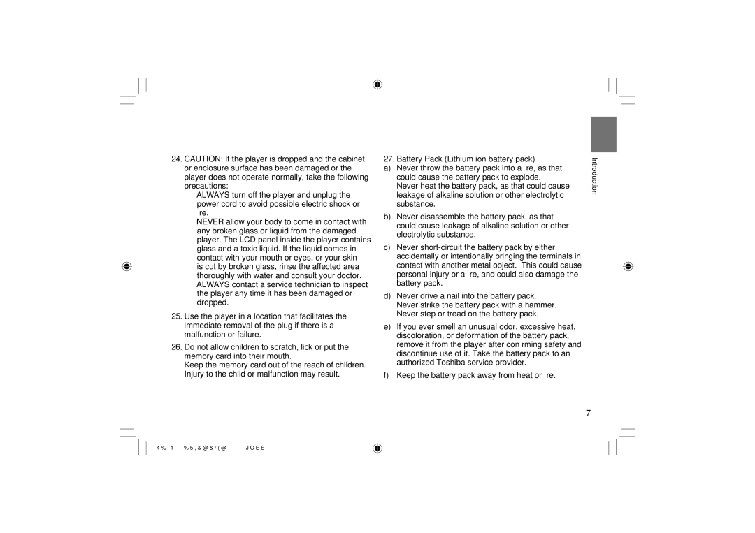 Toshiba SD-P120DTKE owner manual Introduction 