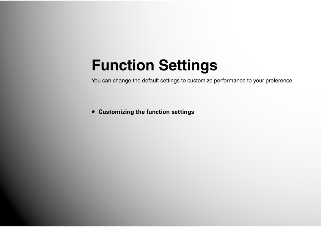 Toshiba SD-P1900SR owner manual Function Settings 