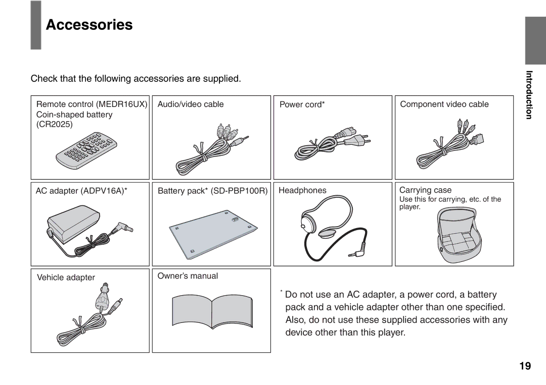 Toshiba SD-P2900SR owner manual Accessories, Check that the following accessories are supplied 