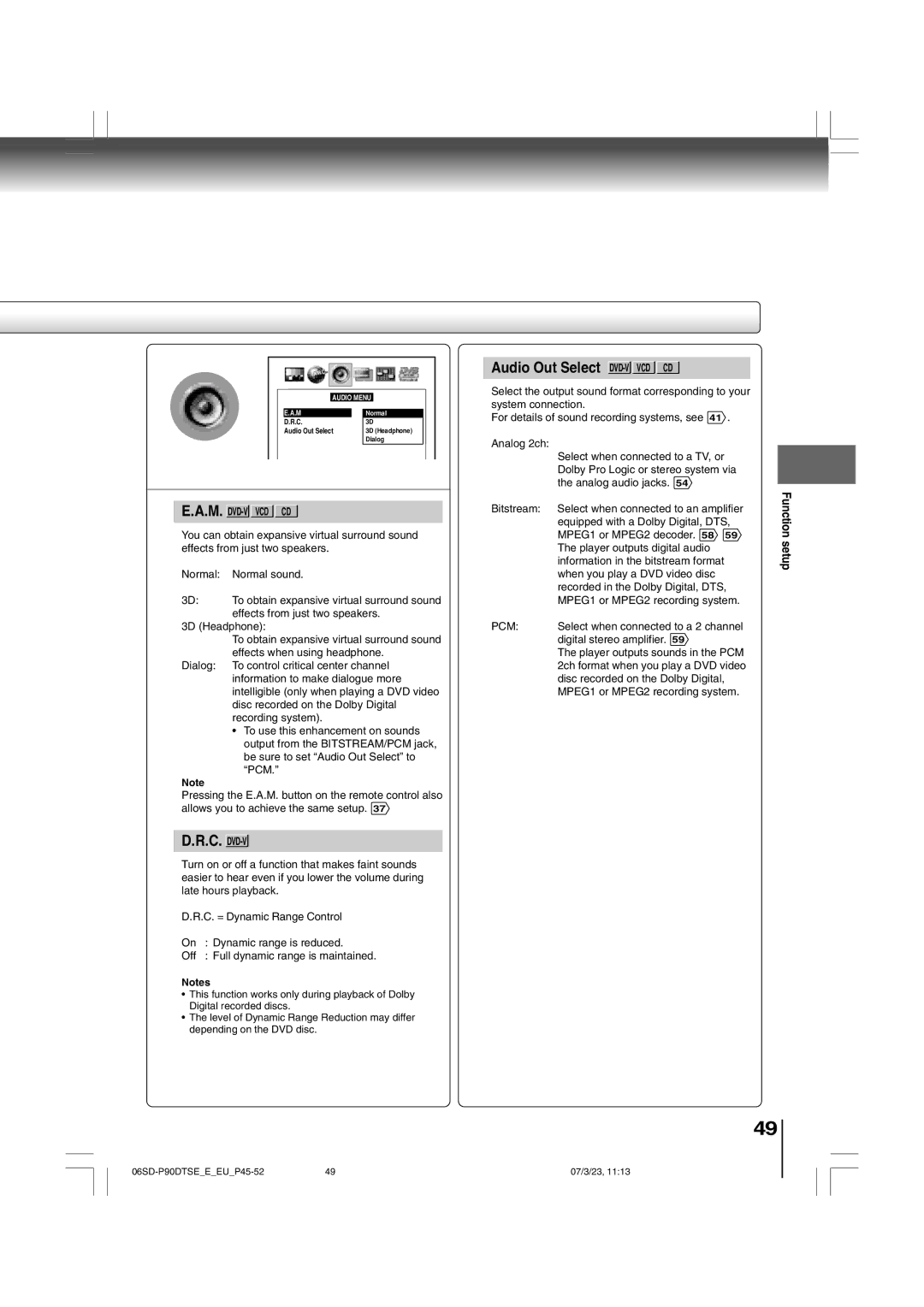 Toshiba SD-P90DTSE owner manual C. Dvd-V 