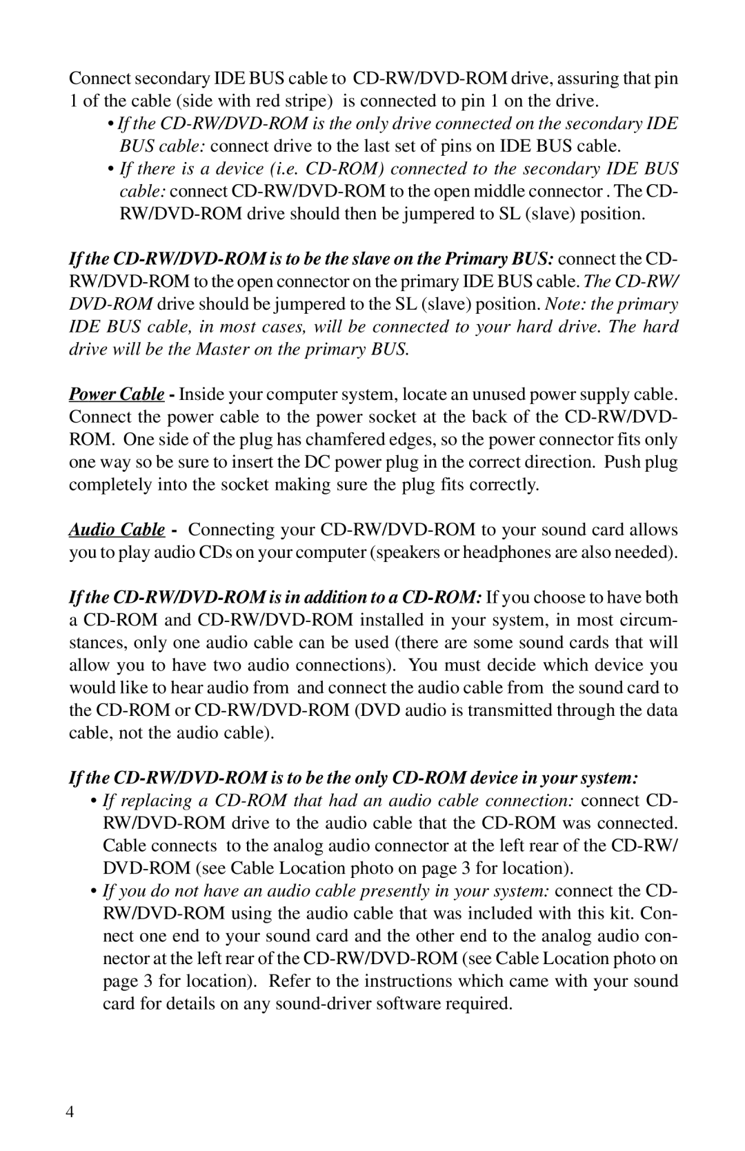 Toshiba SD-R1202 installation instructions 