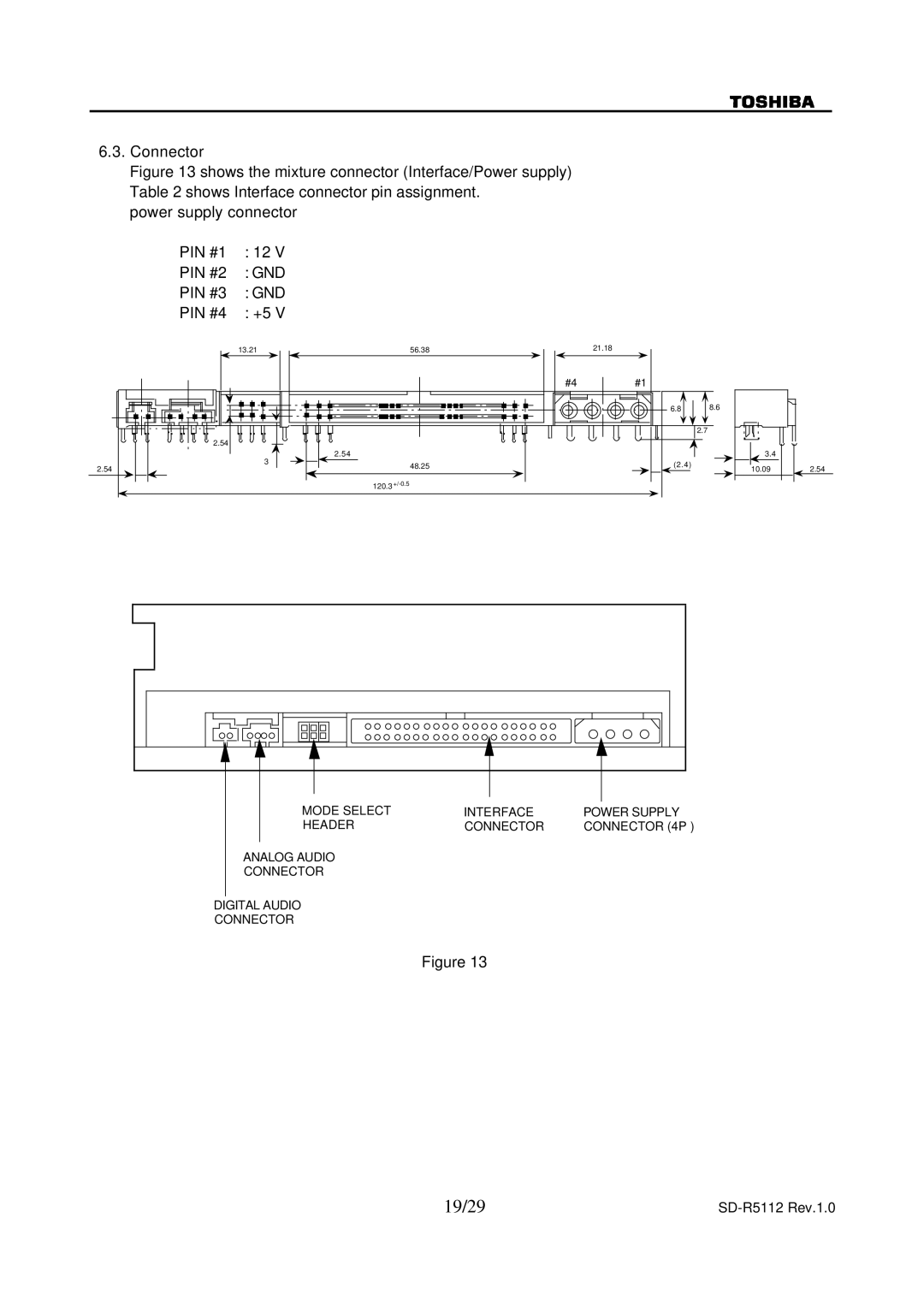 Toshiba SD-R5112 specifications 19/29, PIN #3, PIN #4 