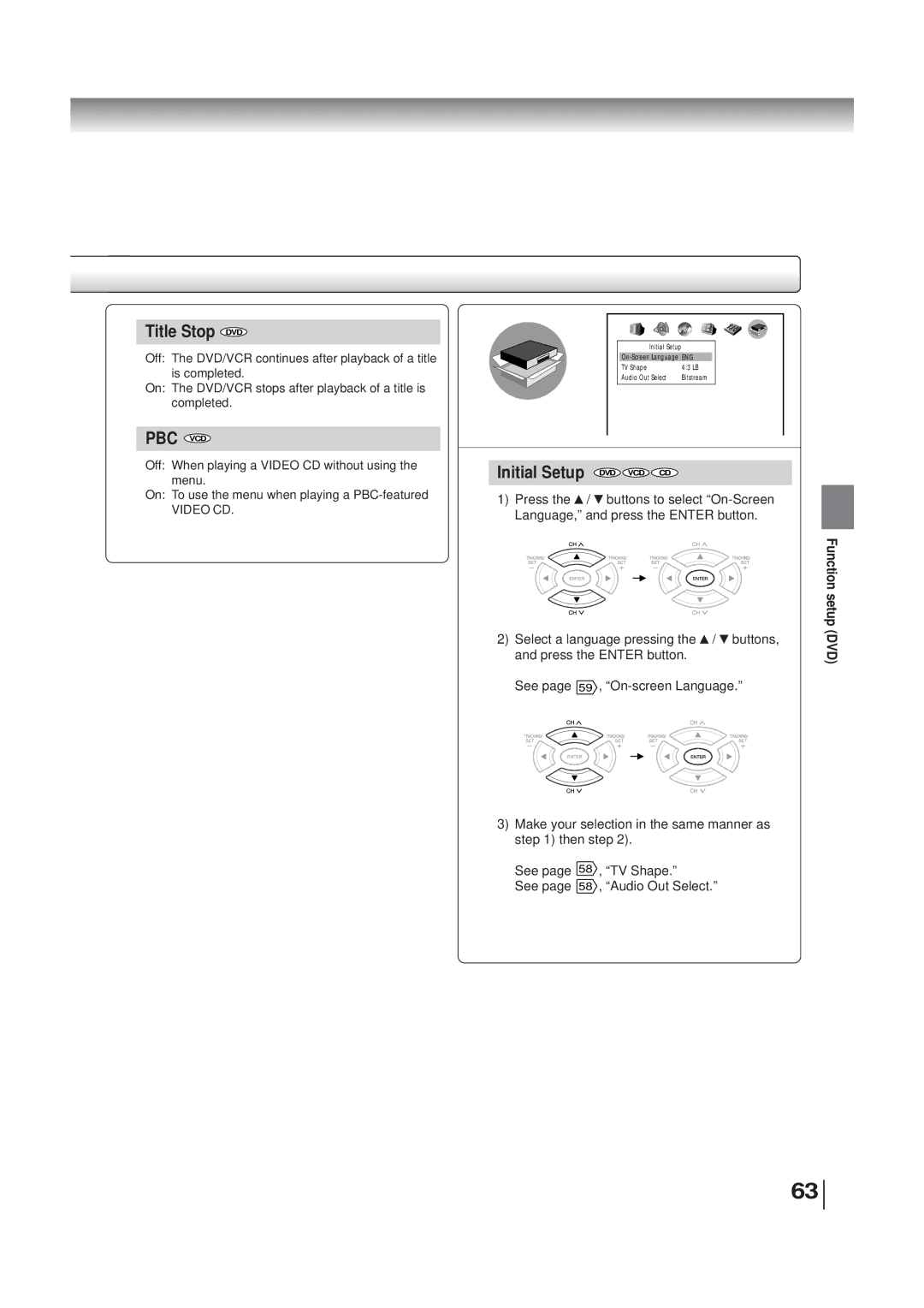 Toshiba SD-V280 manual Title Stop DVD, Video CD 