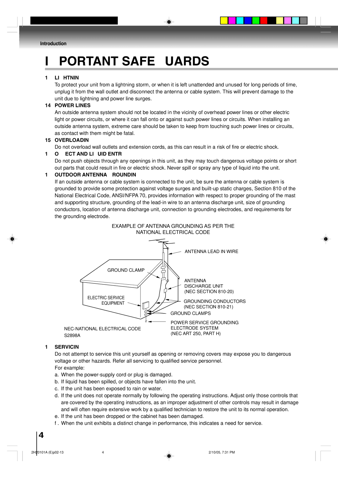 Toshiba SD-V393SU manual NEC Section, S2898A 