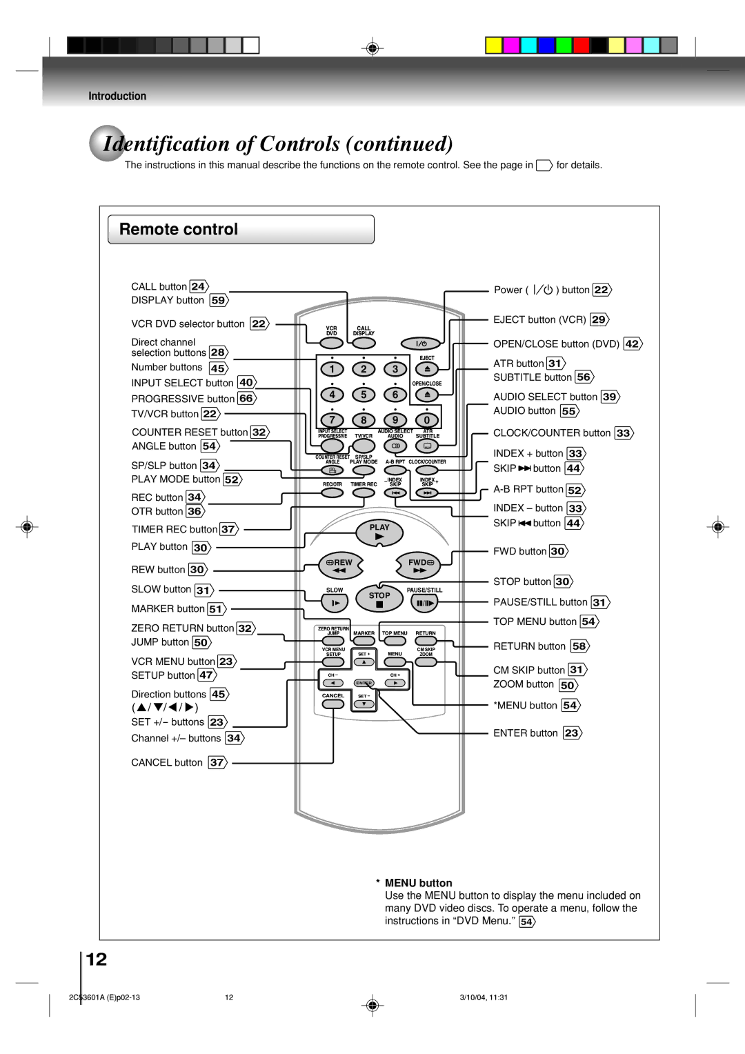 Toshiba SD-V396SU owner manual Remote control, Skip 