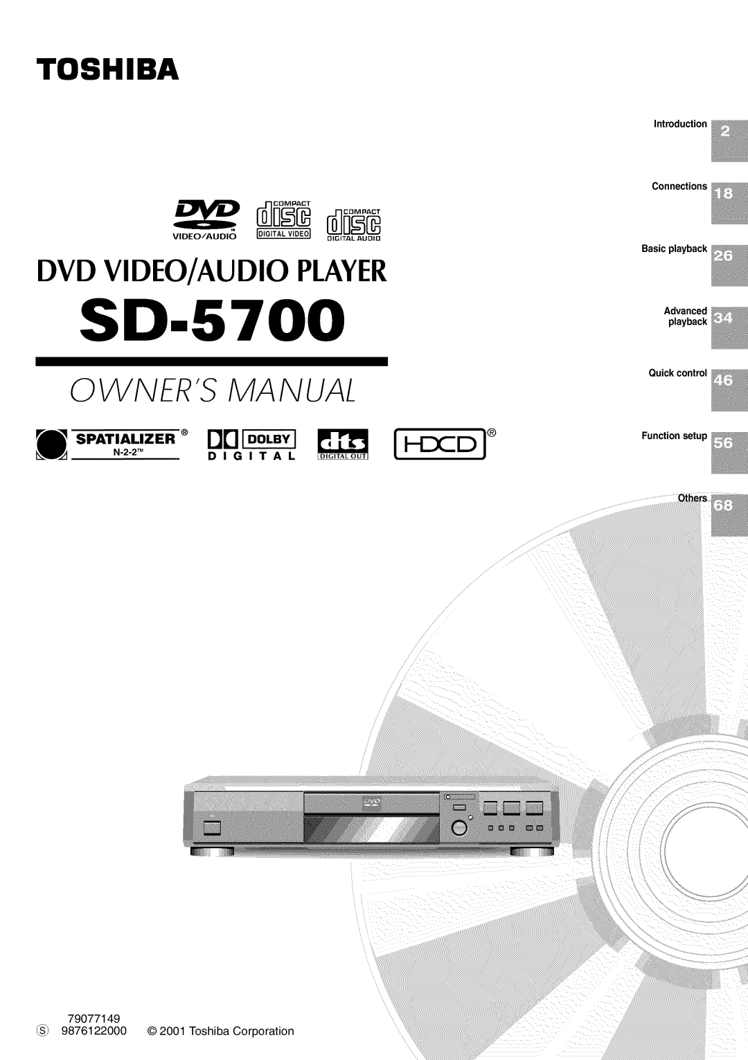 Toshiba SD5700 manual SD.5700 