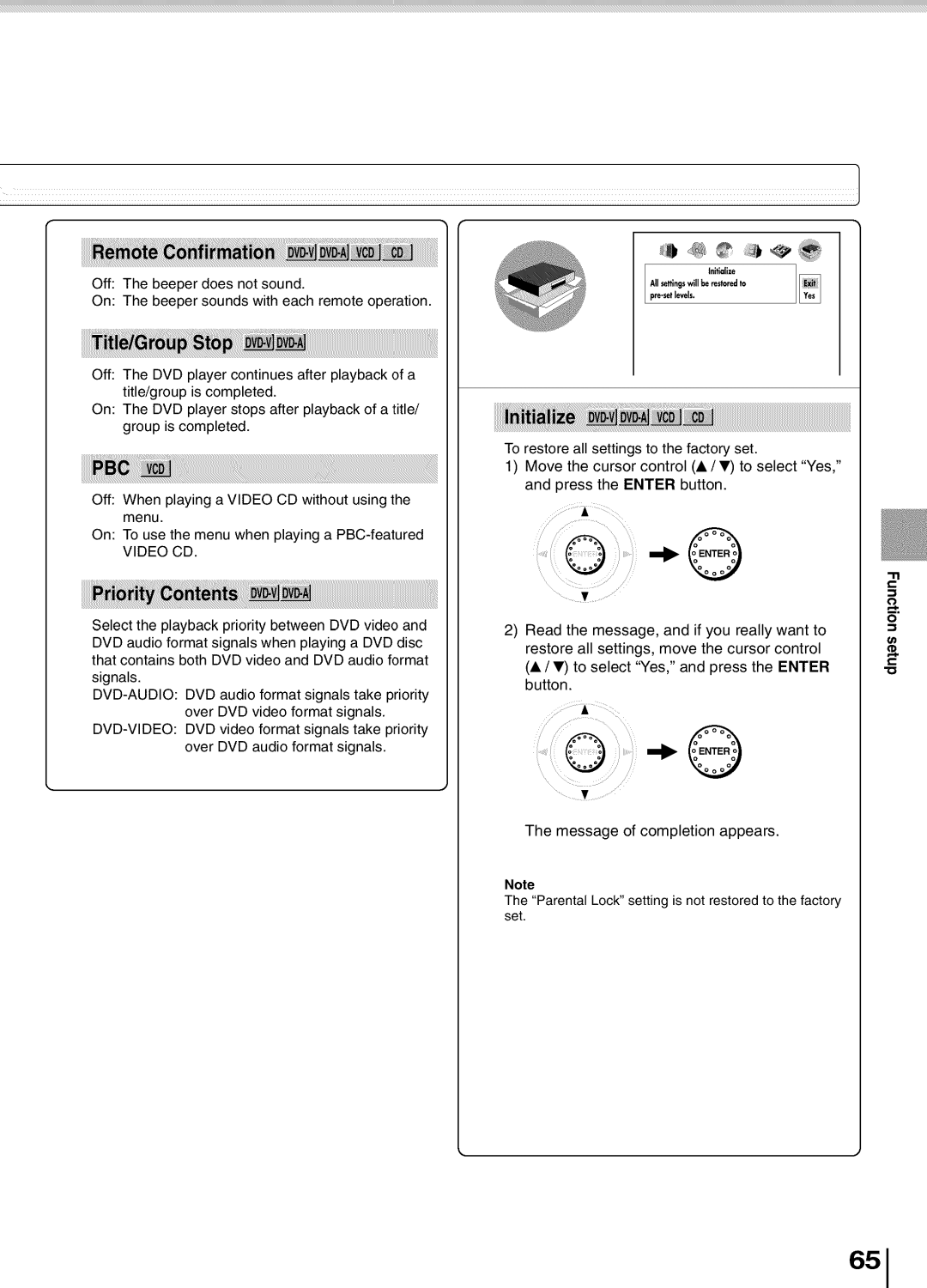 Toshiba SD5700 manual Video CD 