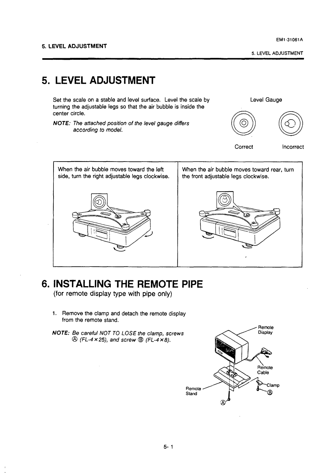 Toshiba EM-31061A, SL-47-N-1 manual Installing the Remote Pipe, Turn, For remote display type with pipe only 