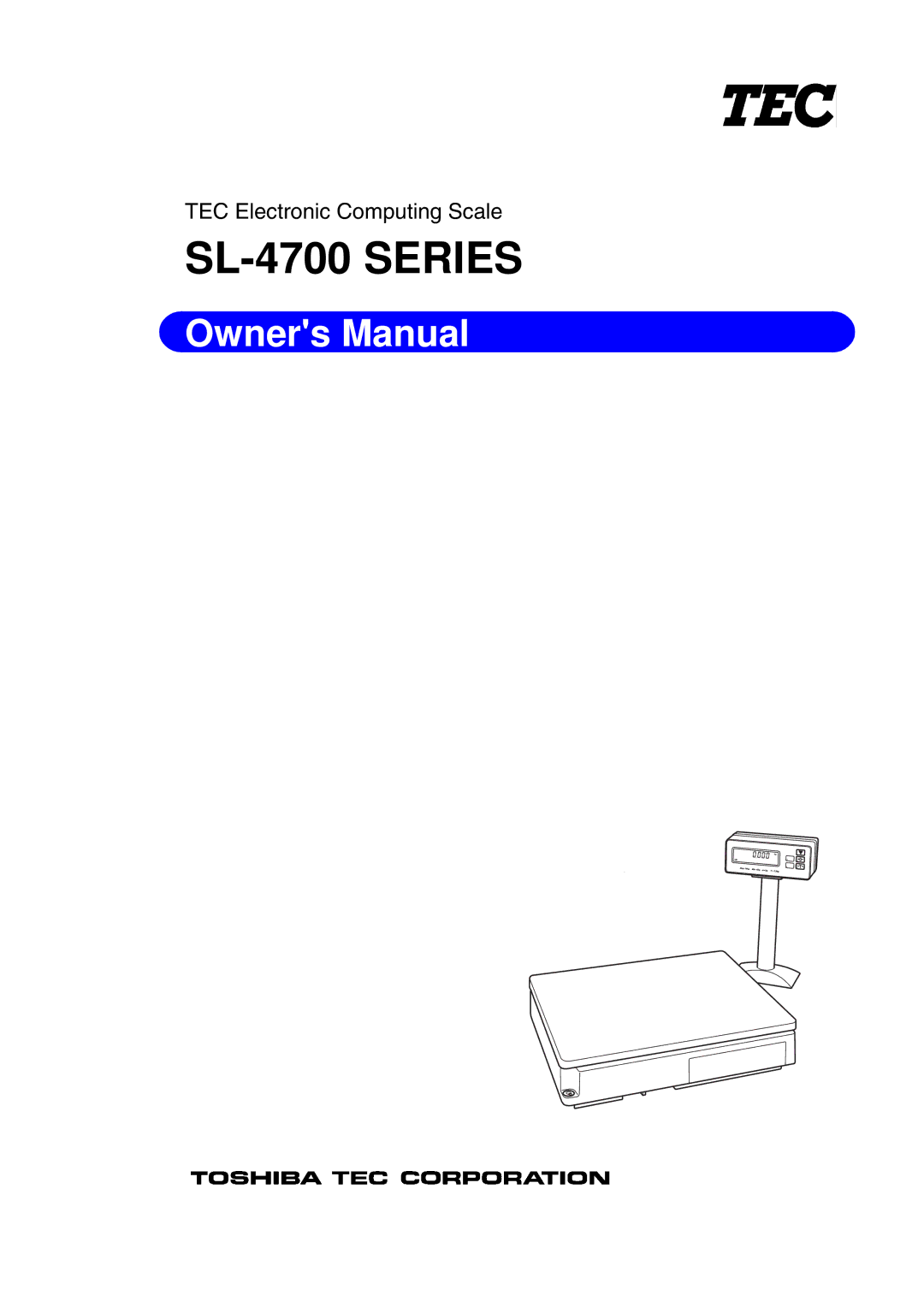 Toshiba owner manual SL-4700 Series 