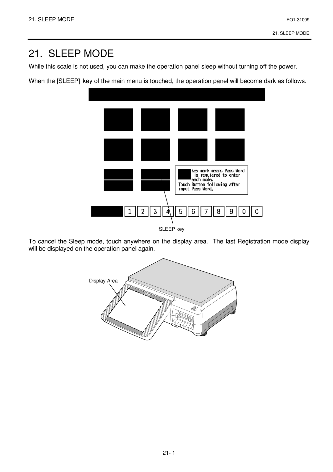 Toshiba SL-5300 Series owner manual Sleep Mode 