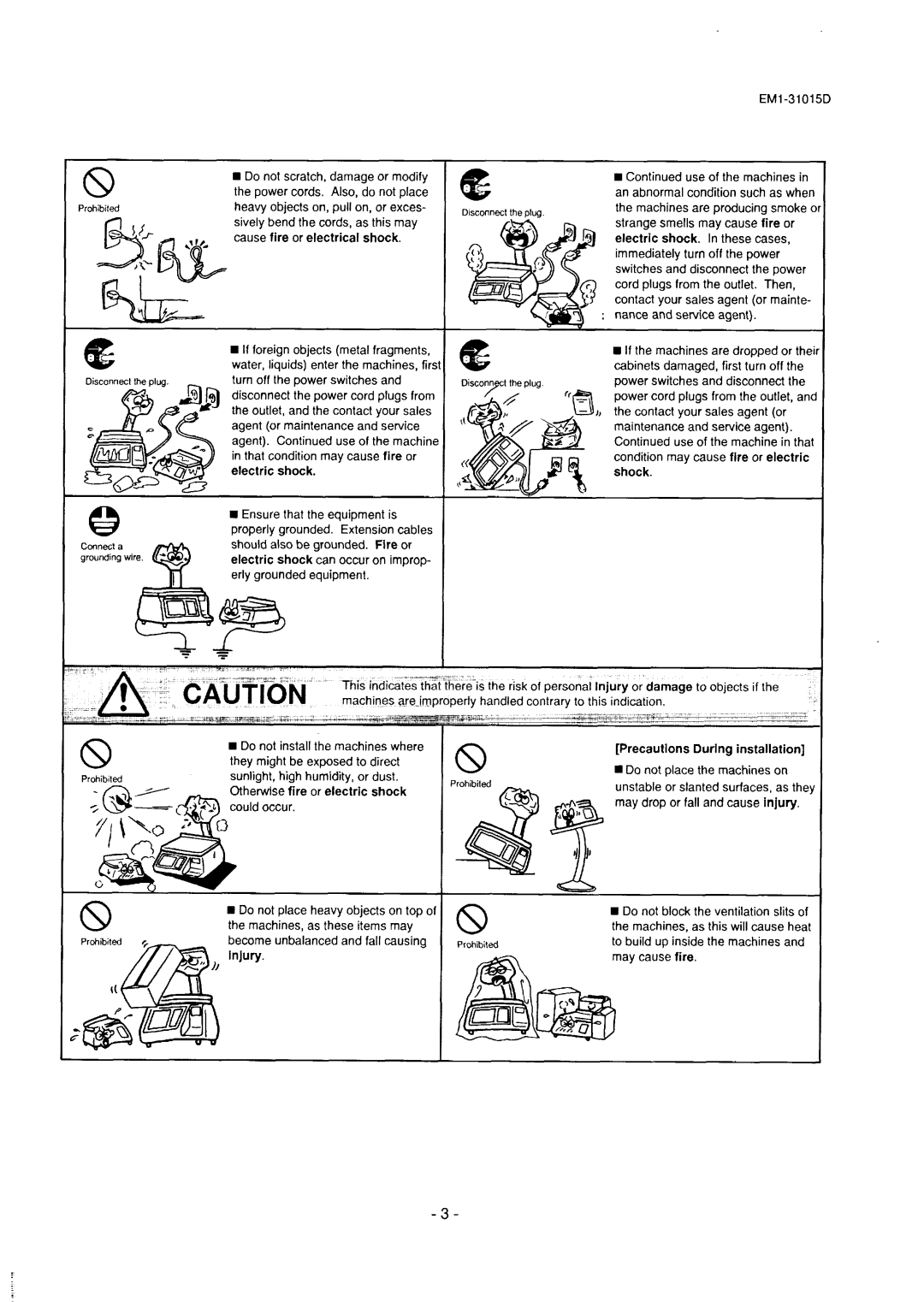 Toshiba SL-5900, EMl-31015D, EM1-31015 manual 