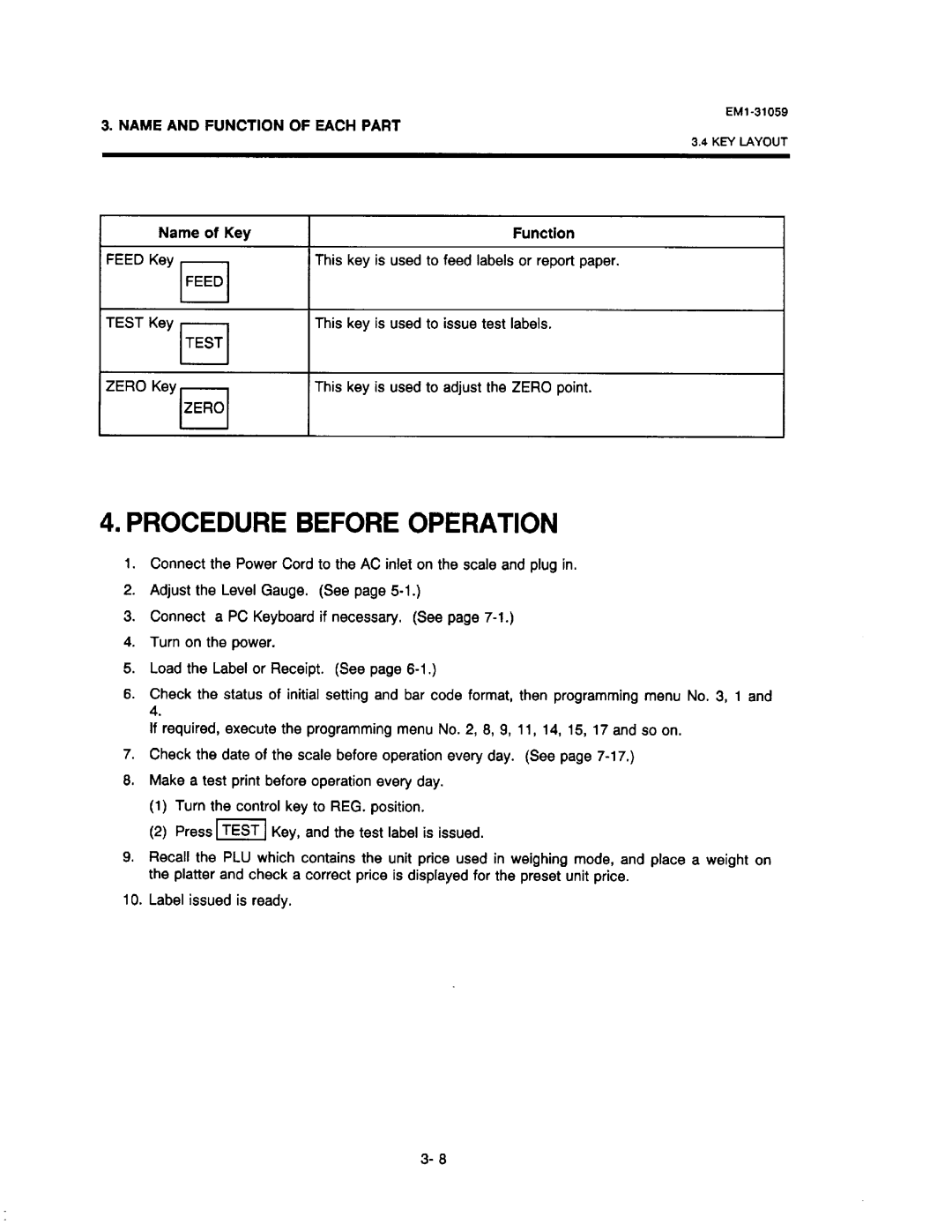 Toshiba SL-6600, EM1-31059 manual 