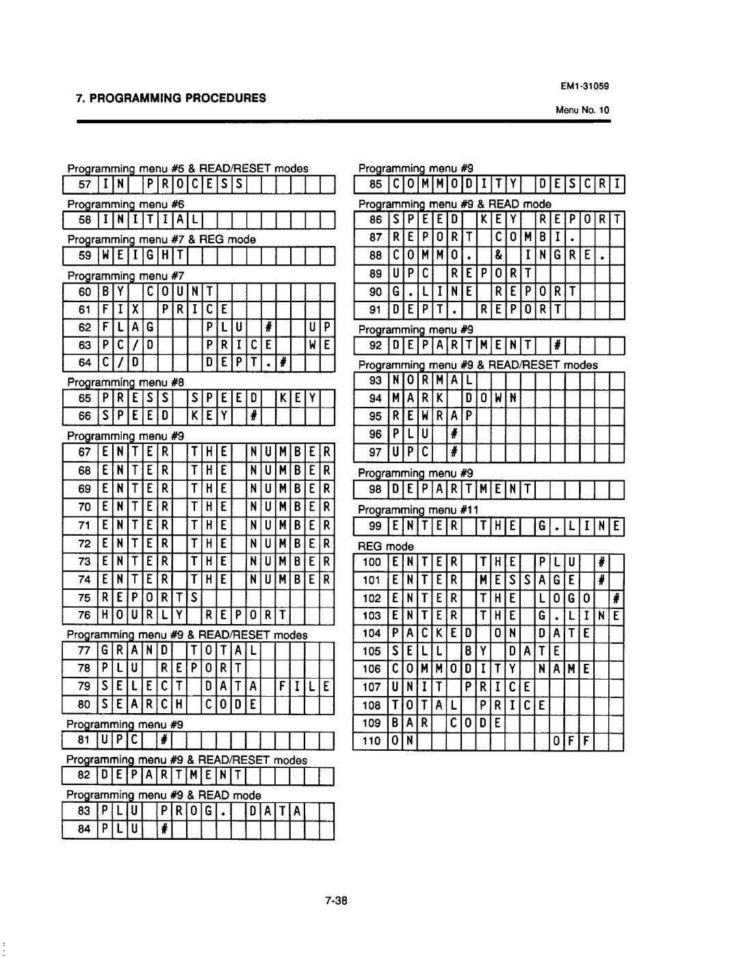 Toshiba SL-6600, EM1-31059 manual 