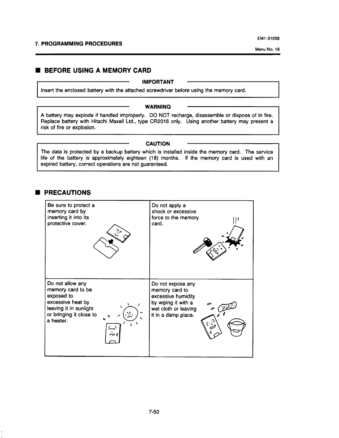 Toshiba SL-6600, EM1-31059 manual 