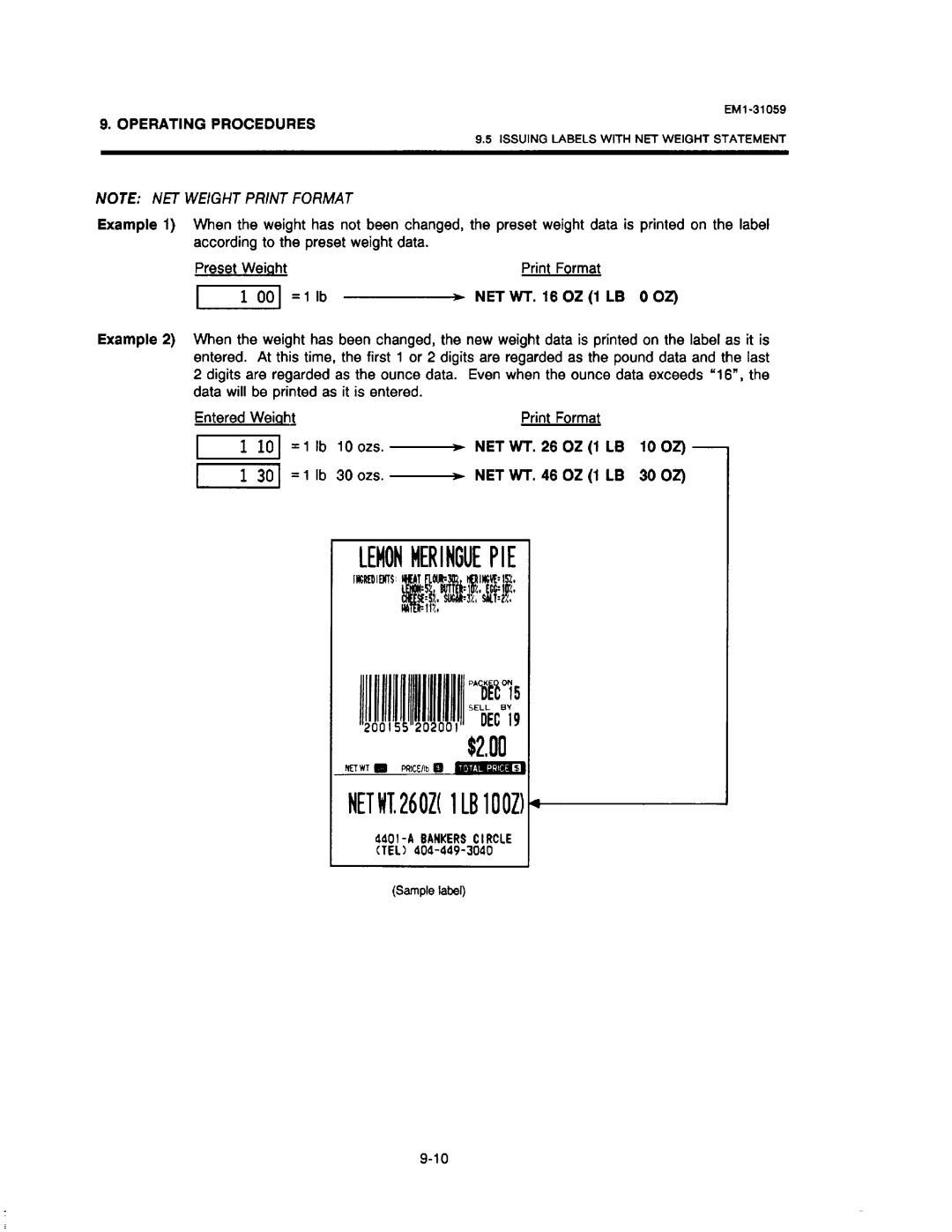 Toshiba EM1-31059, SL-6600 manual 