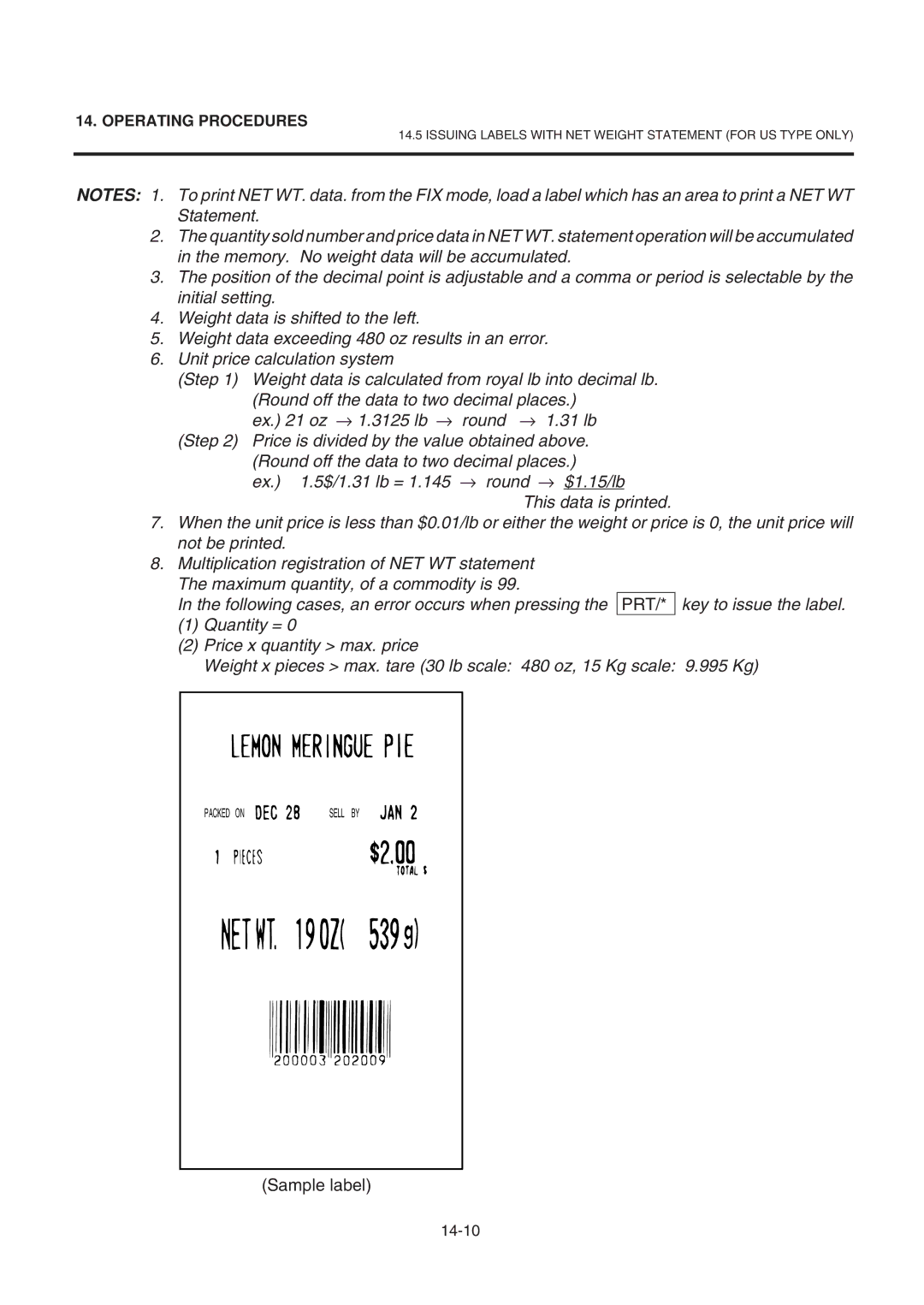 Toshiba SL-9000-LSB owner manual 14-10 