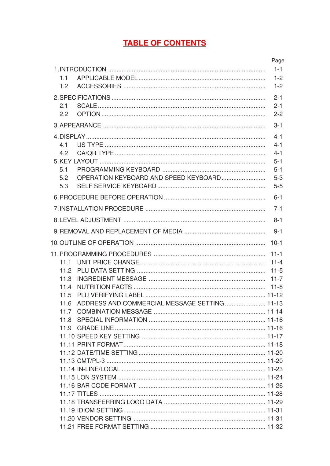 Toshiba SL-9000-FFB, SL-9000N-FFB, EM1-31064JE owner manual Table of Contents 