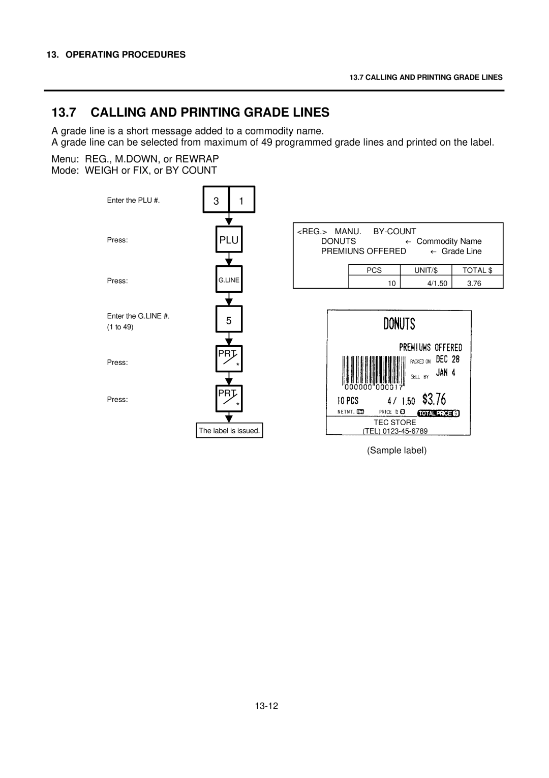 Toshiba SL-9000N-FFH-US, SL-9000N-FFH-CA, SL-9000N-FFH-QR, SL-9000-FFH-US, SL-9000-FFH-QR Calling and Printing Grade Lines 