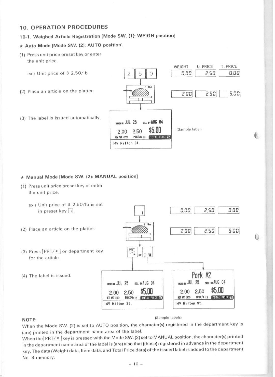 Toshiba SL57 SERIES owner manual Operation Procedures, AunAUG04 