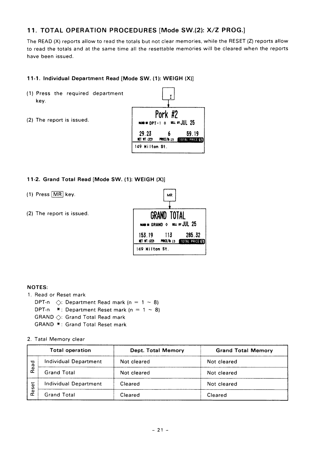 Toshiba SL57 SERIES owner manual Total, Mode SW.2, Prog, =nJUL 29.23, 153.19 113 285.32 El wl.m PIJx/bsm 