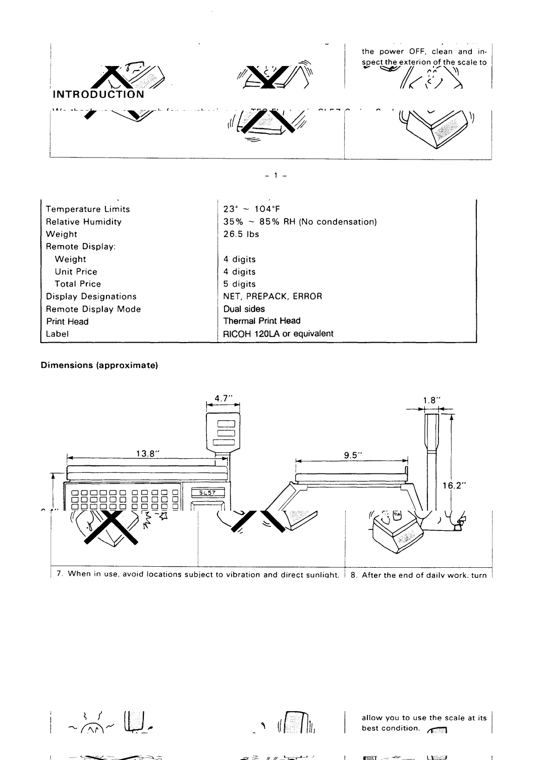 Toshiba SL57 SERIES owner manual Specifications 